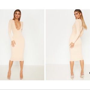 PrettyLittleThing ✨NEW✨ Plunging Neckline Dress